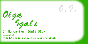 olga igali business card